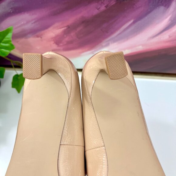 New Steve Madden Womens Pointed Toe Kitten Heel Pumps in Blush Patent 9 - Picture 10 of 13